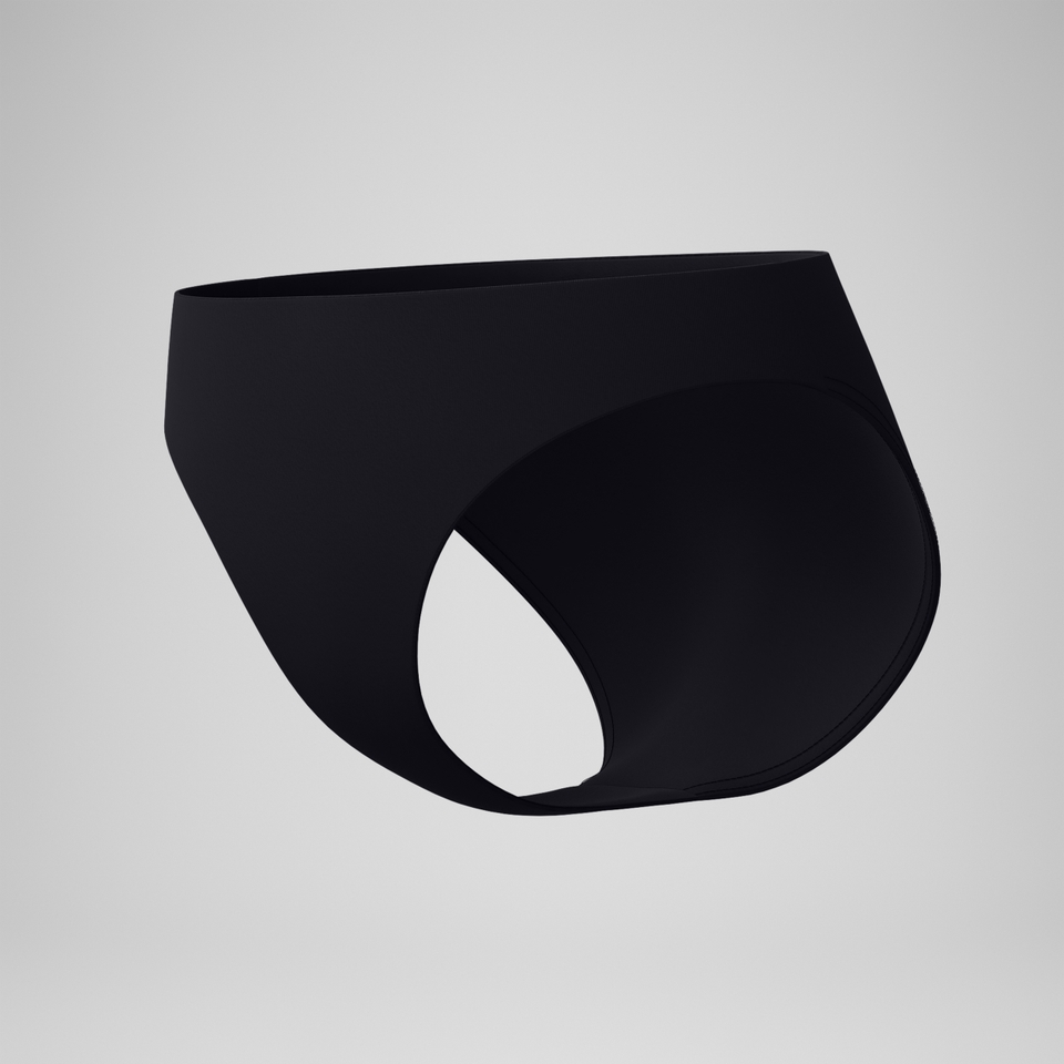 Women's Solid Classic Bikini Bottom Black