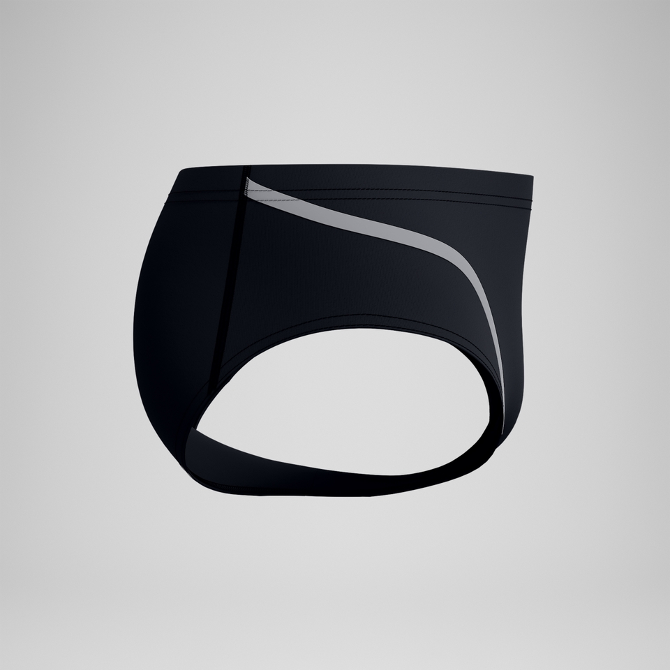 Men's V Class Movement Brief Black/Grey