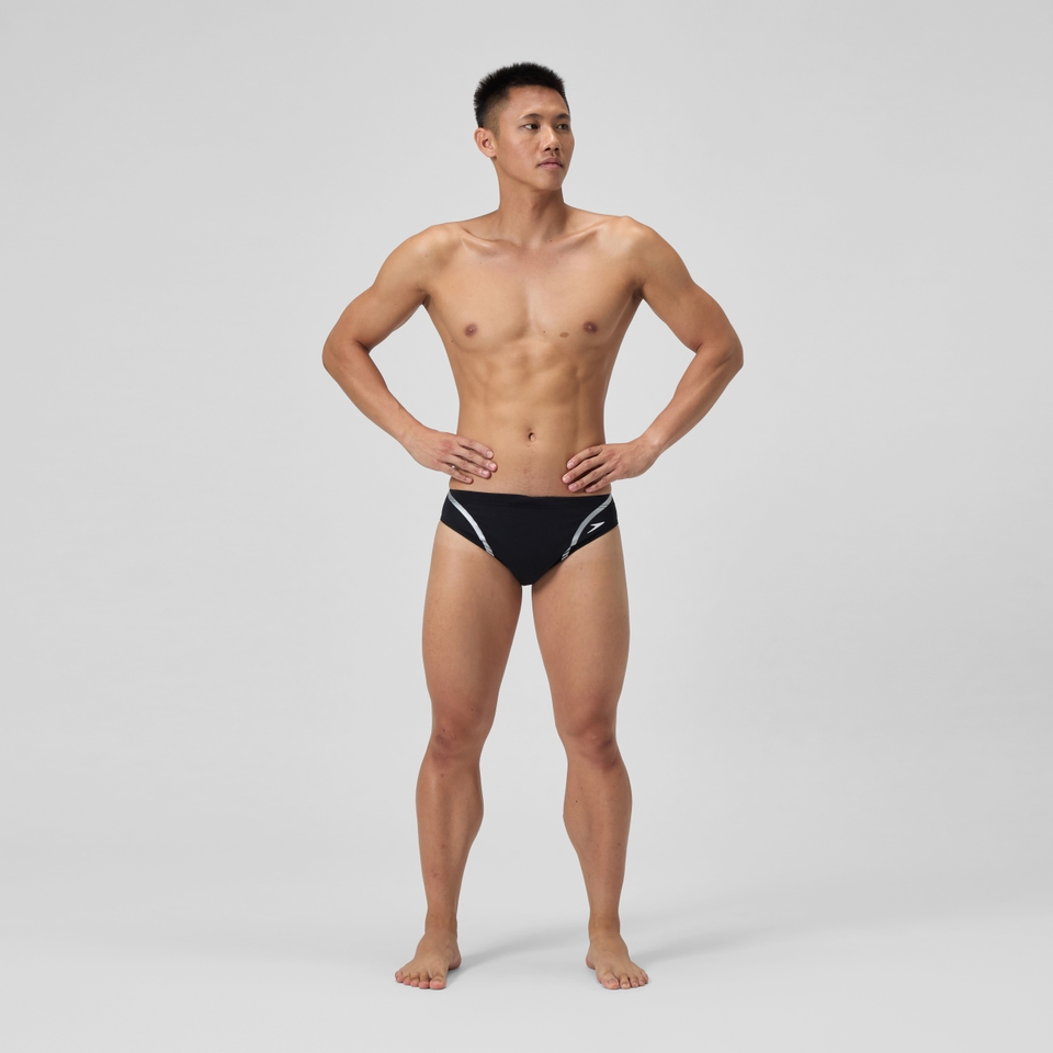 Men's V Class Movement Brief Black/Grey