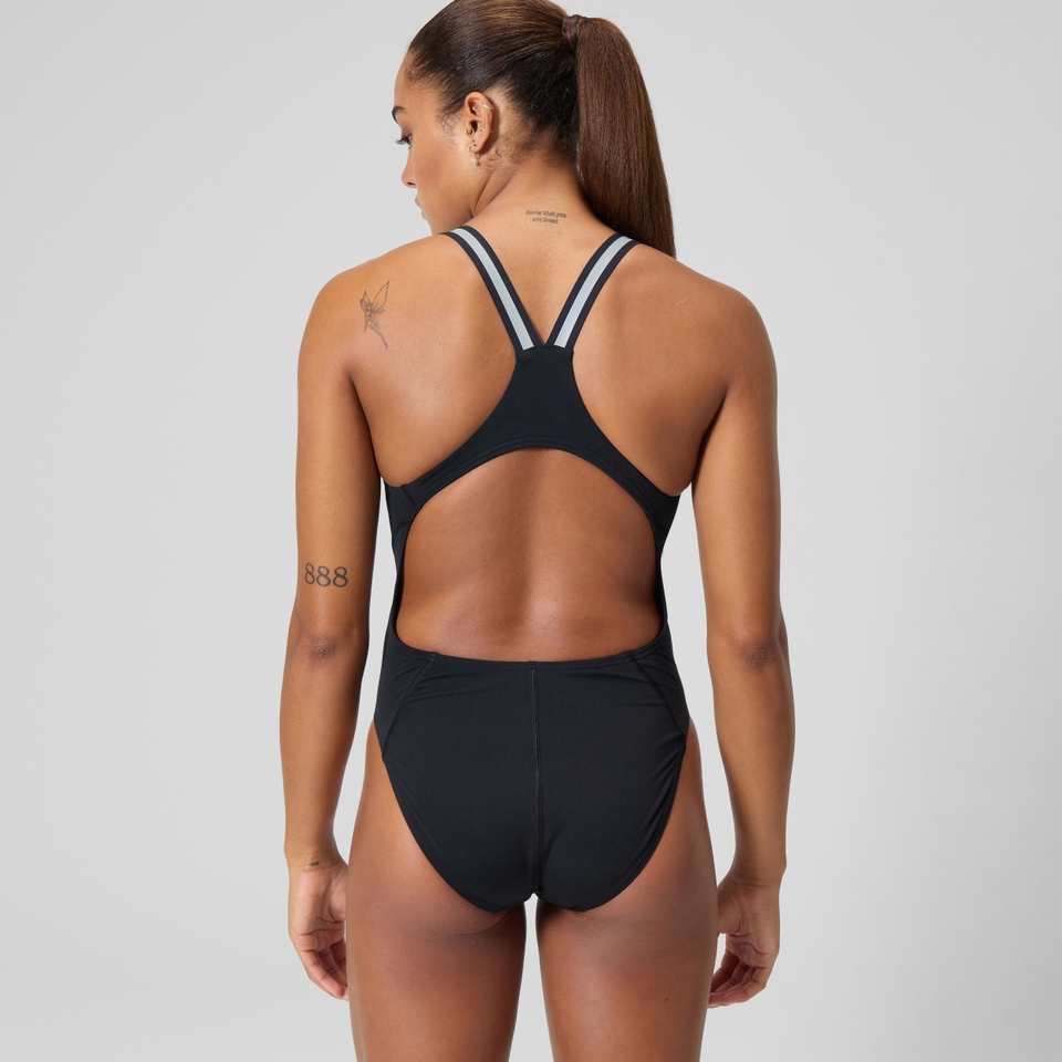 Women's V Class Performance Back Swimsuit Black/Grey