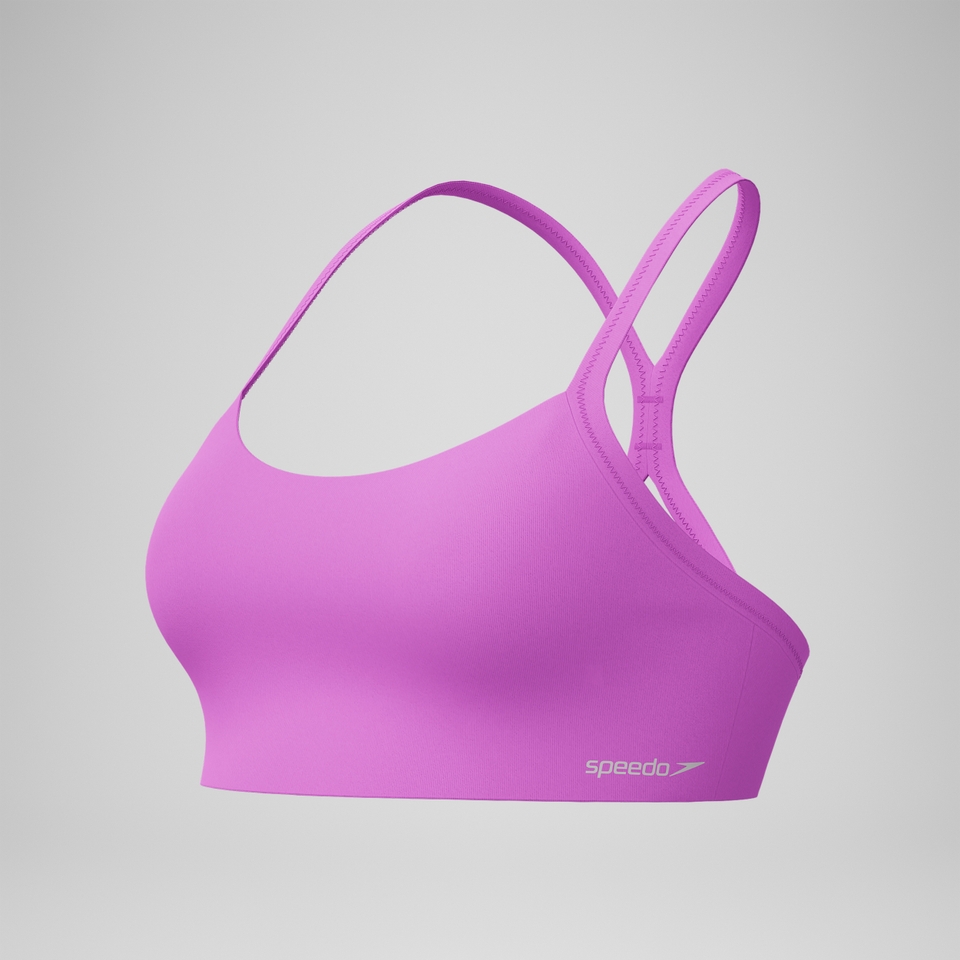 Women's Solid Racerback Bikini Top Pink