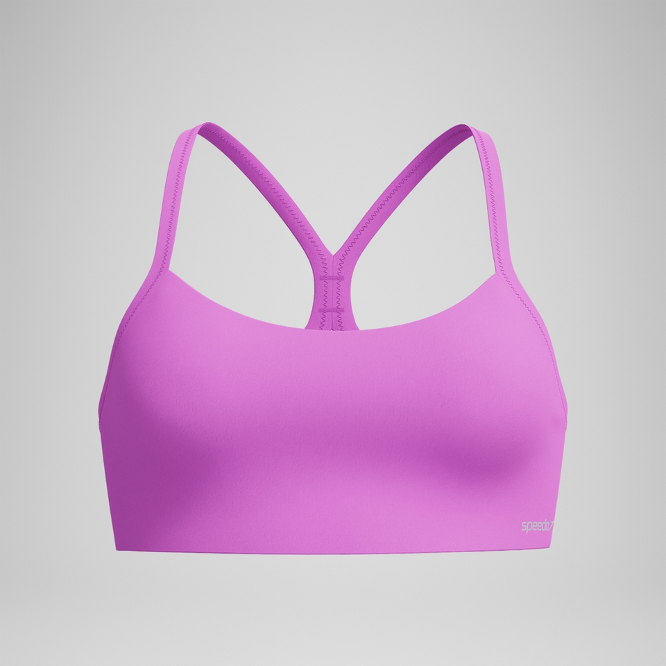 Women's Solid Racerback Bikini Top Pink