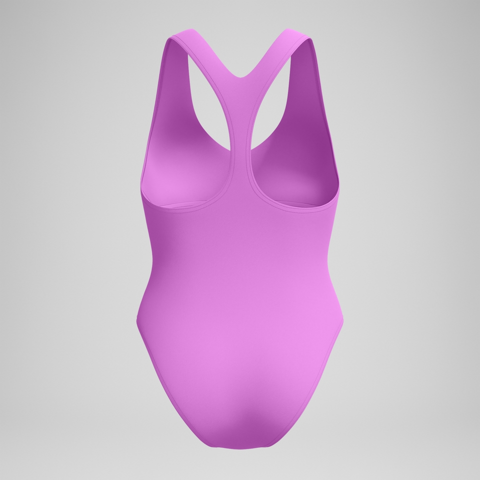 Women's Solid Racerback One Piece Pink