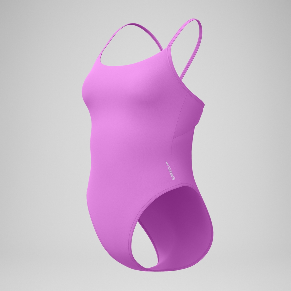 Women's Solid Racerback One Piece Pink