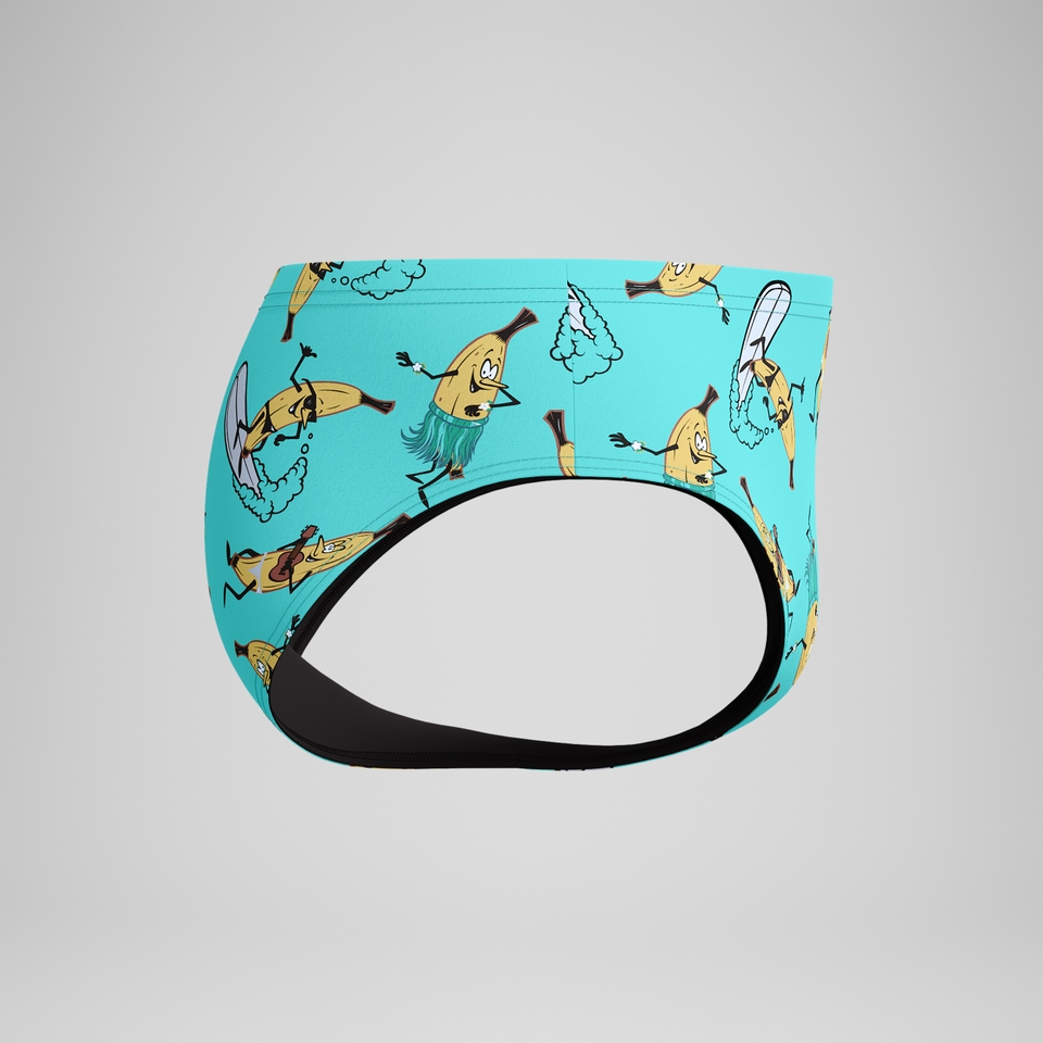 Men's Printed One Brief Green