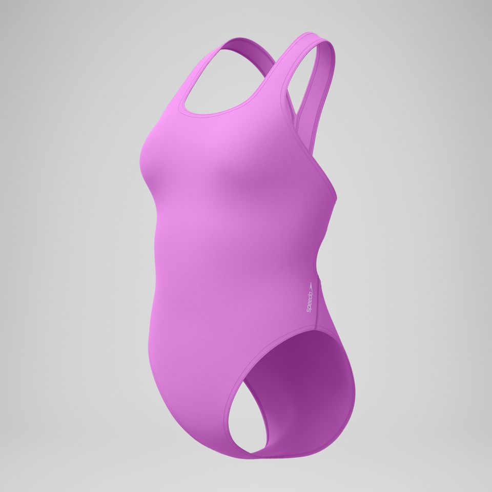 Women's Solid Super Pro One Piece Pink