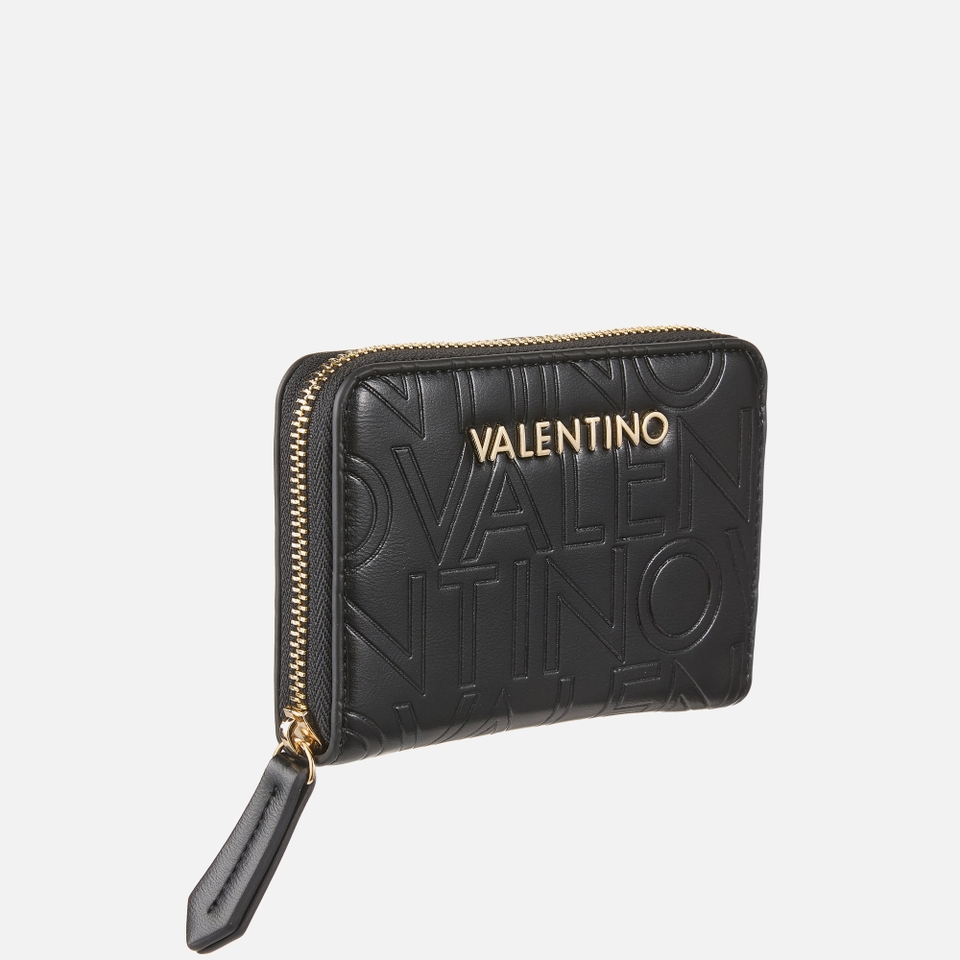 Valentino Lio Re Zip Around Faux Leather Wallet