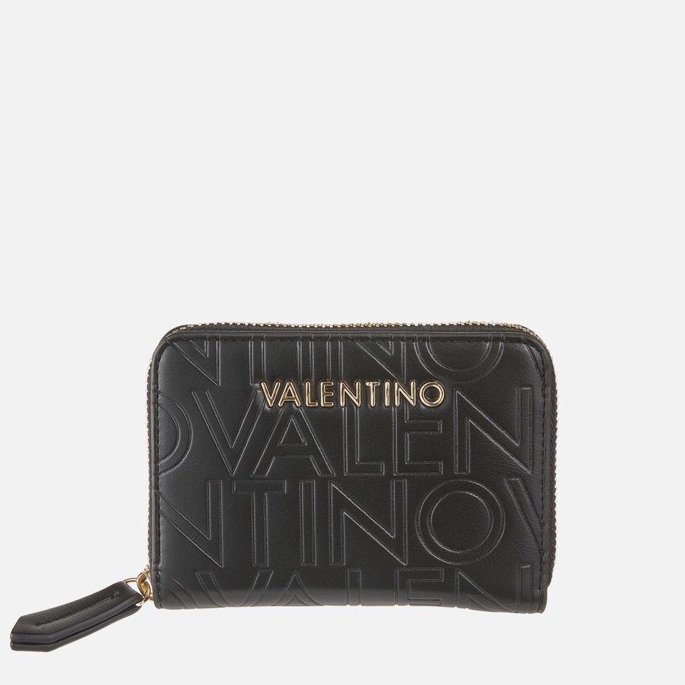 Valentino Lio Re Zip Around Faux Leather Wallet