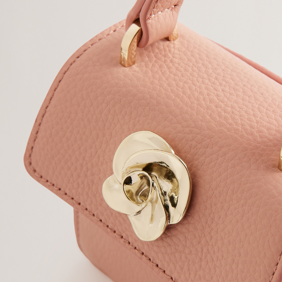 Ted Baker Roslie Rose Pebble-Grain Leather Mini Bag