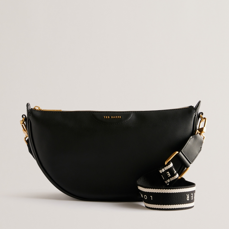 Ted Baker Essina Leather Half Moon Crossbody Bag