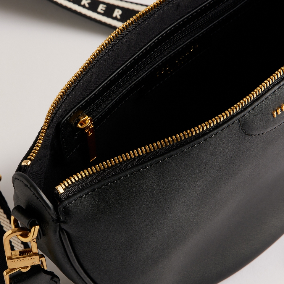 Ted Baker Essina Leather Half Moon Crossbody Bag