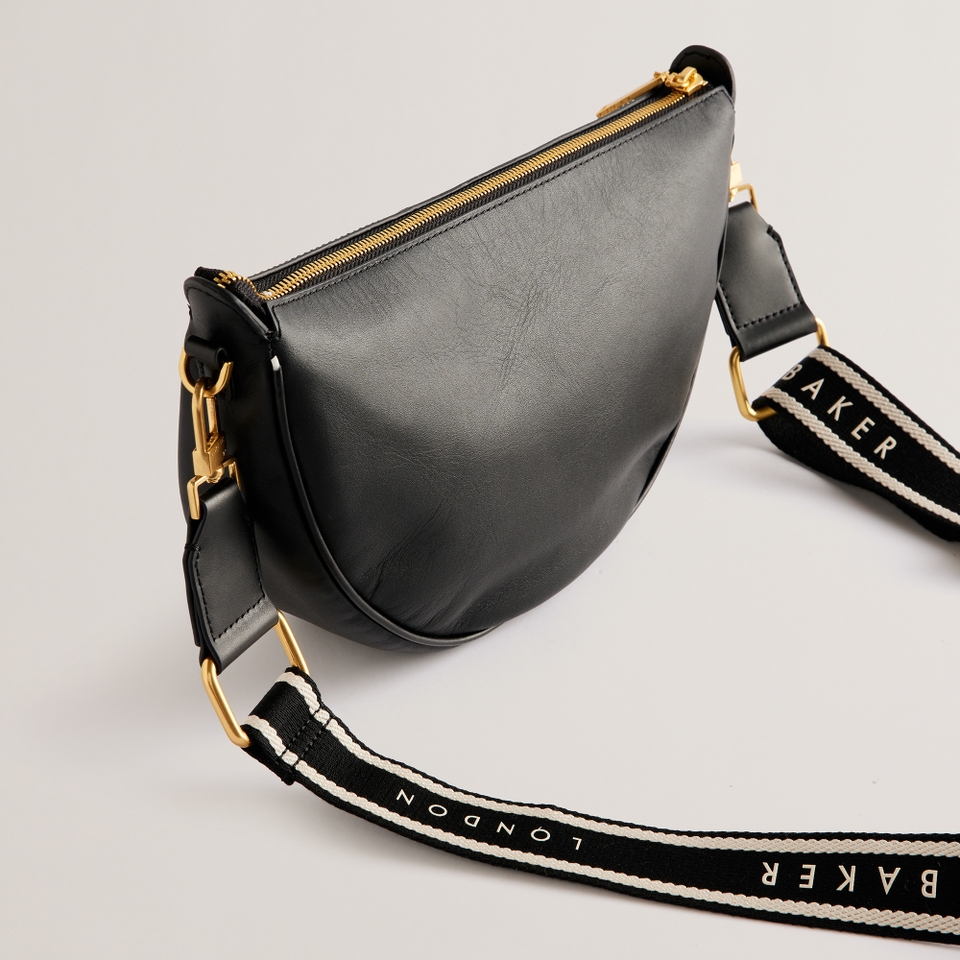 Ted Baker Essina Leather Half Moon Crossbody Bag