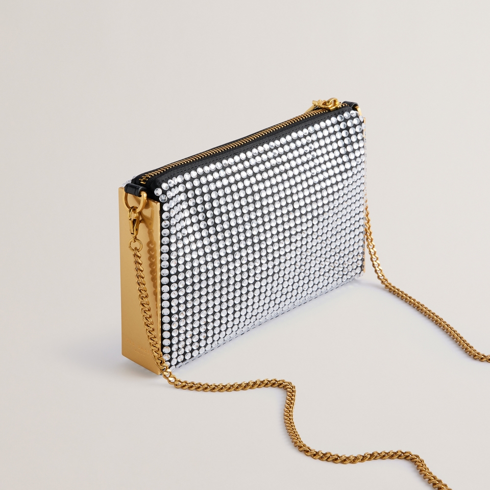 Ted Baker Kriisa Sequin-Embellished Side Bar Clutch