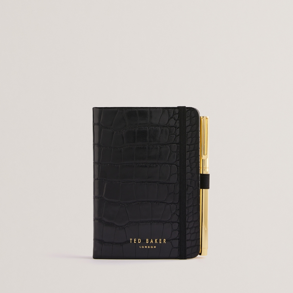 Ted Baker Peryyy Croc A6 Notebook And Cardholder Gift Set