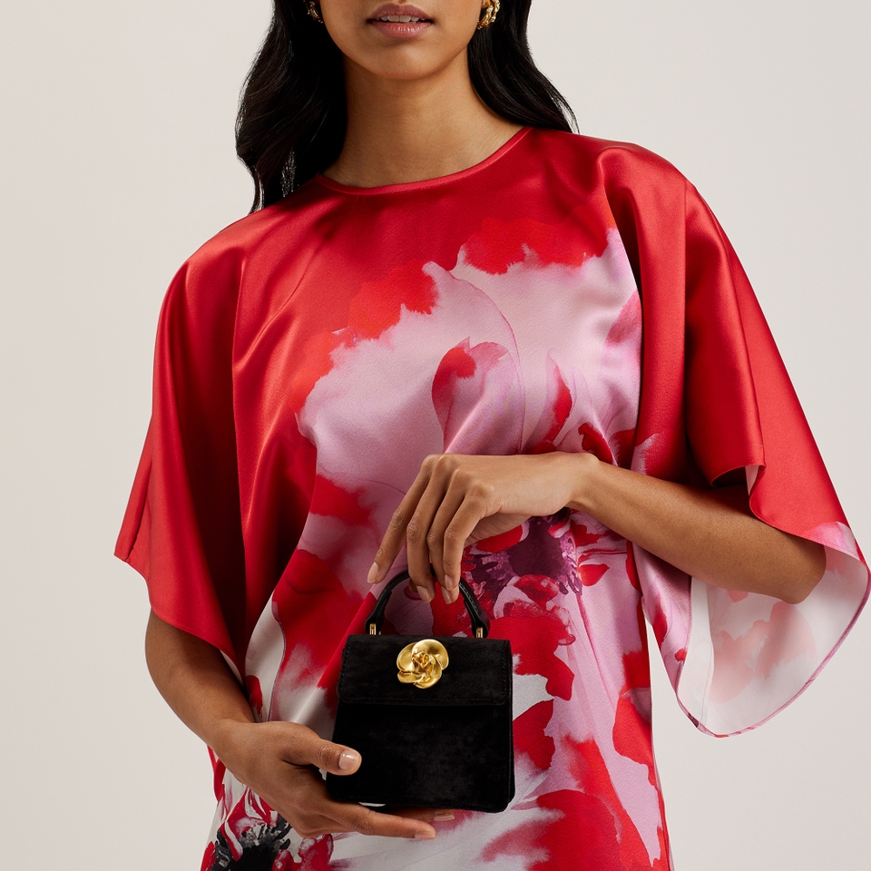 Ted Baker Rosiya Velvet Rose Mini Bag