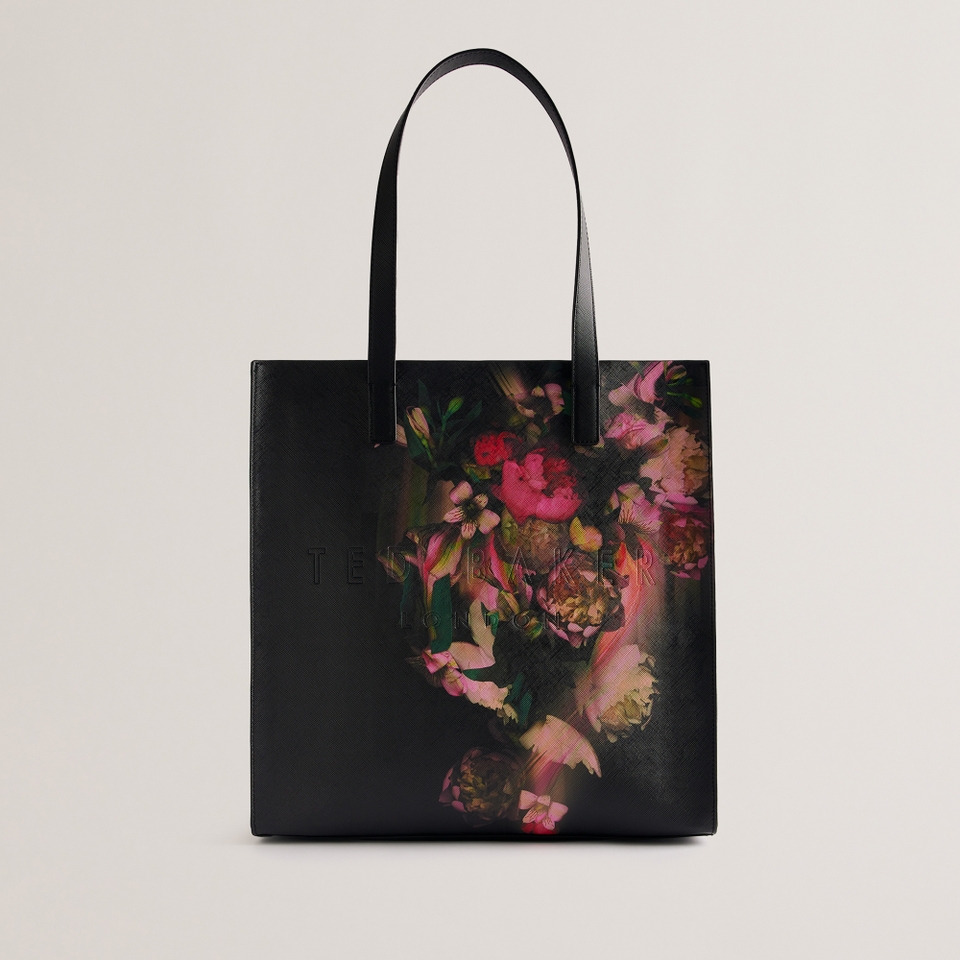 Ted Baker Women s Saliine Printed Large Icon Bag Black