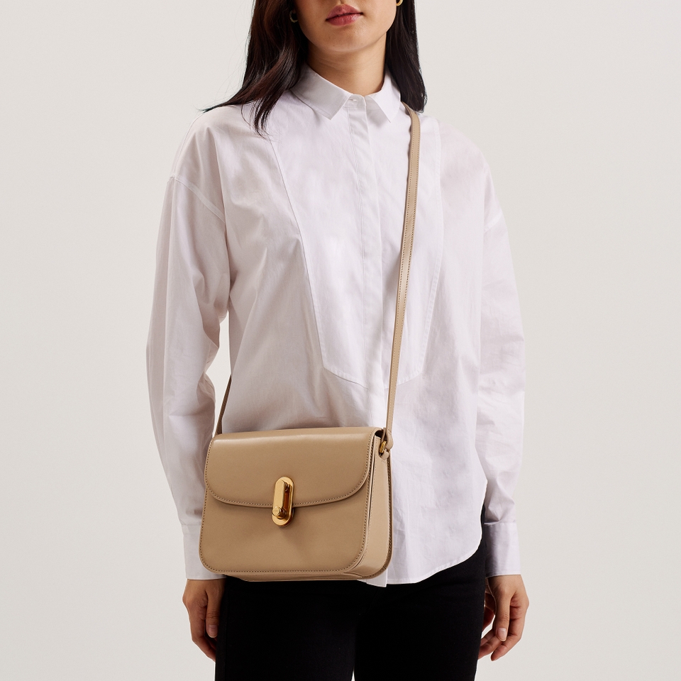 Ted Baker Kkayli Polished Leather Satchel Bag