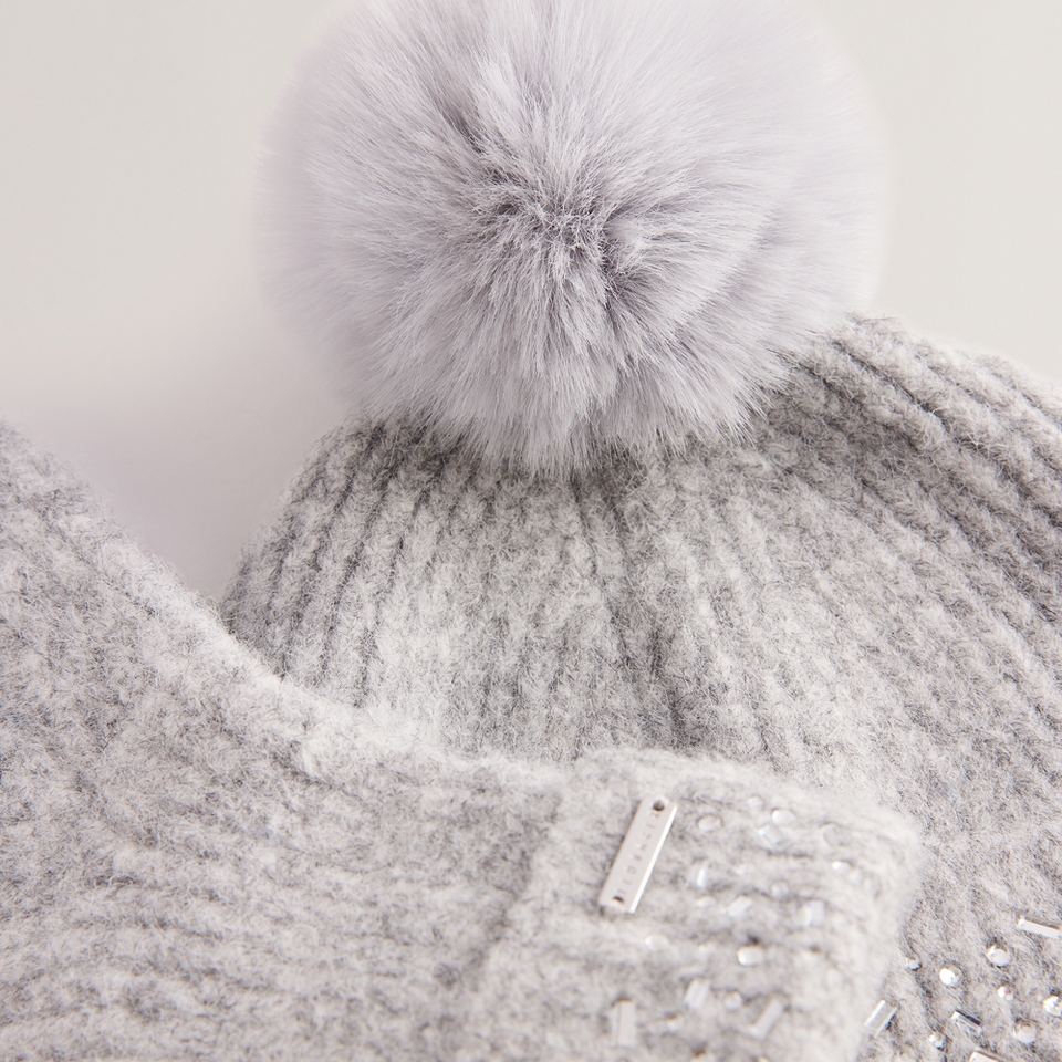 Ted Baker Keriis Ribbed-Knit Hat And Gloves Set