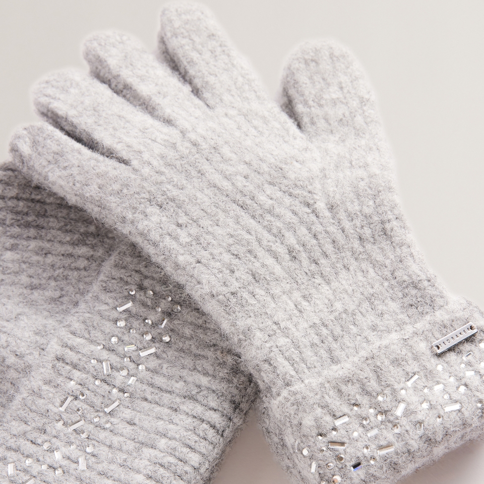 Ted Baker Keriis Ribbed-Knit Hat And Gloves Set