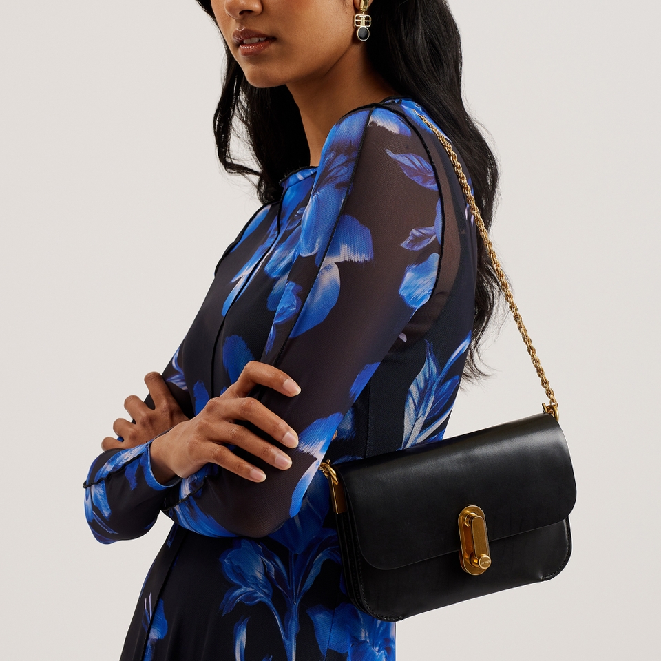 Ted Baker Kkaysa Polished Leather Small Crossbody Bag