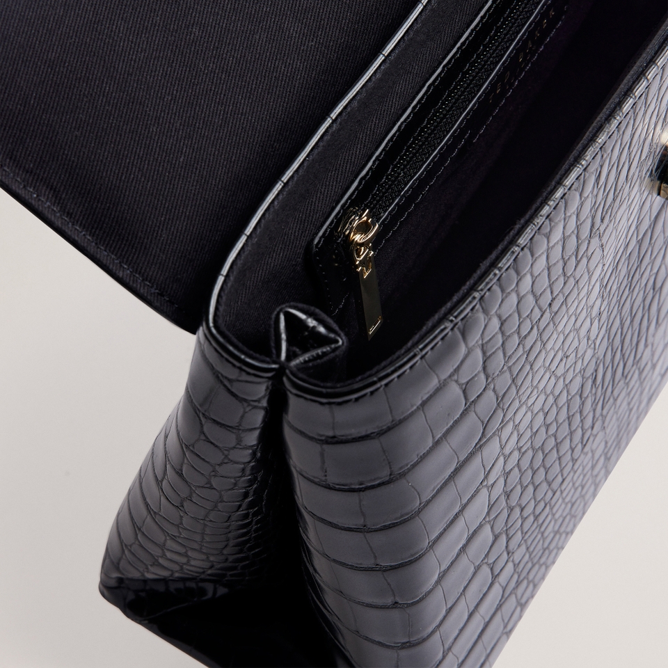 Ted Baker Aynissa Croc-Effect Top Handle Large Bag