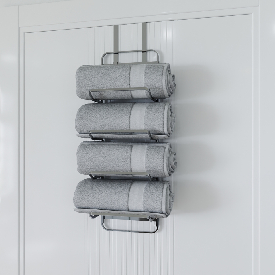 Croydex Hook Over Door Towel Rack Homebase