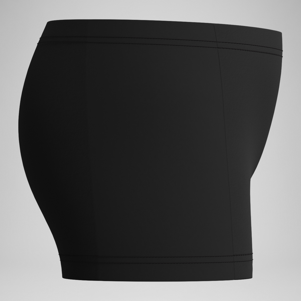 Short de bain Aquashort Garçon Plastisol Placement noir/rouge