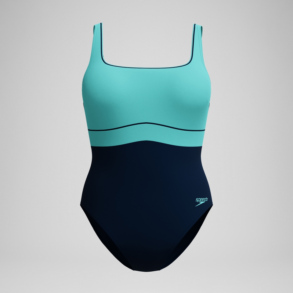 Women's Shaping Contour Eclipse Swimsuit Navy/Turquoise