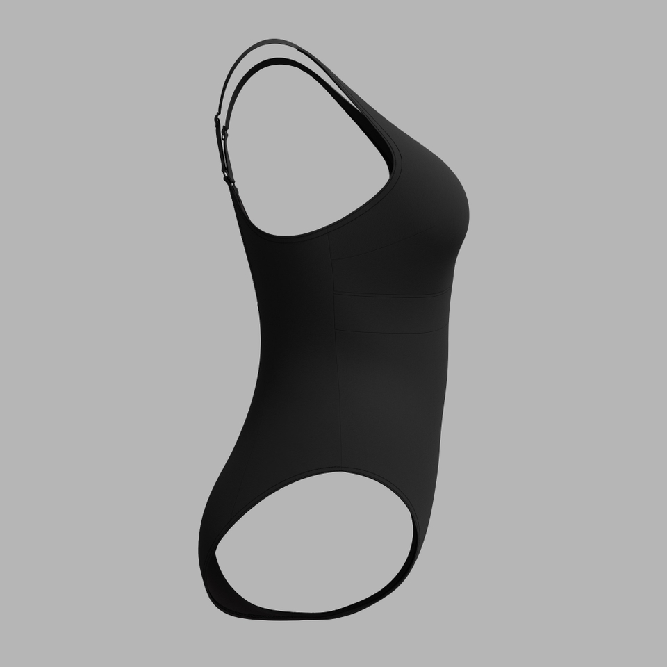 ContourEclipse Formender Badeanzug Schwarz für Damen