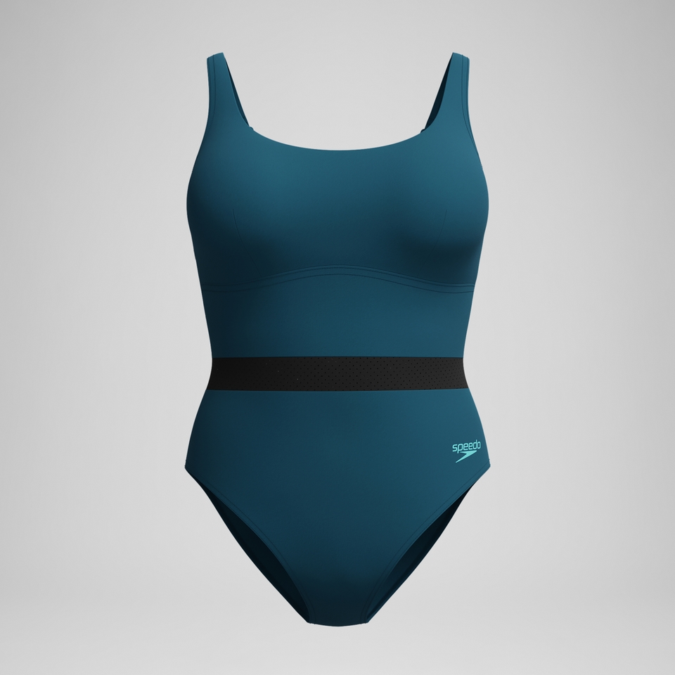 Women's Shaping LuniaGlow Swimsuit DarkTeal/Black
