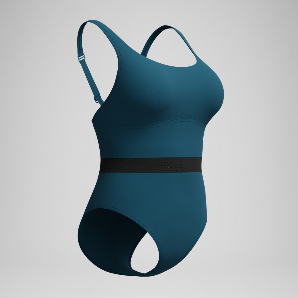 Women's Shaping LuniaGlow Swimsuit DarkTeal/Black