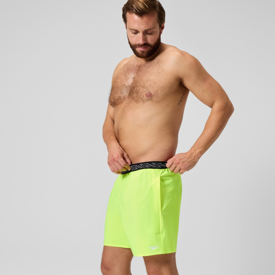 Short de bain HyperBoom Band 40 cm, hommes, jaune