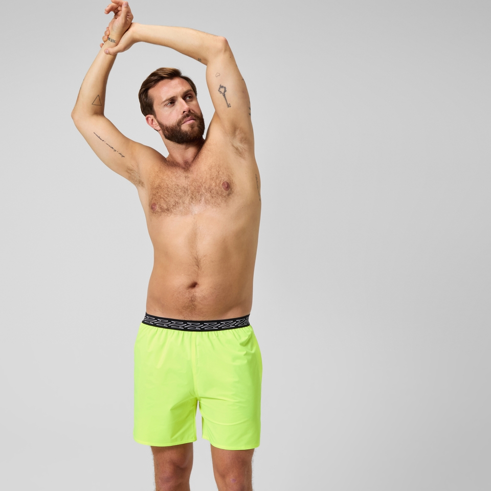 Short de bain HyperBoom Band 40 cm, hommes, jaune