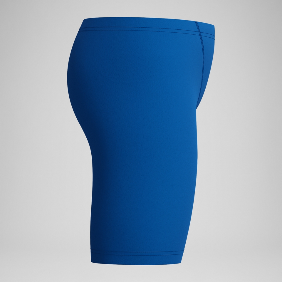Bedruckte Schwimmhose mit V-Cut Blau für Jungen