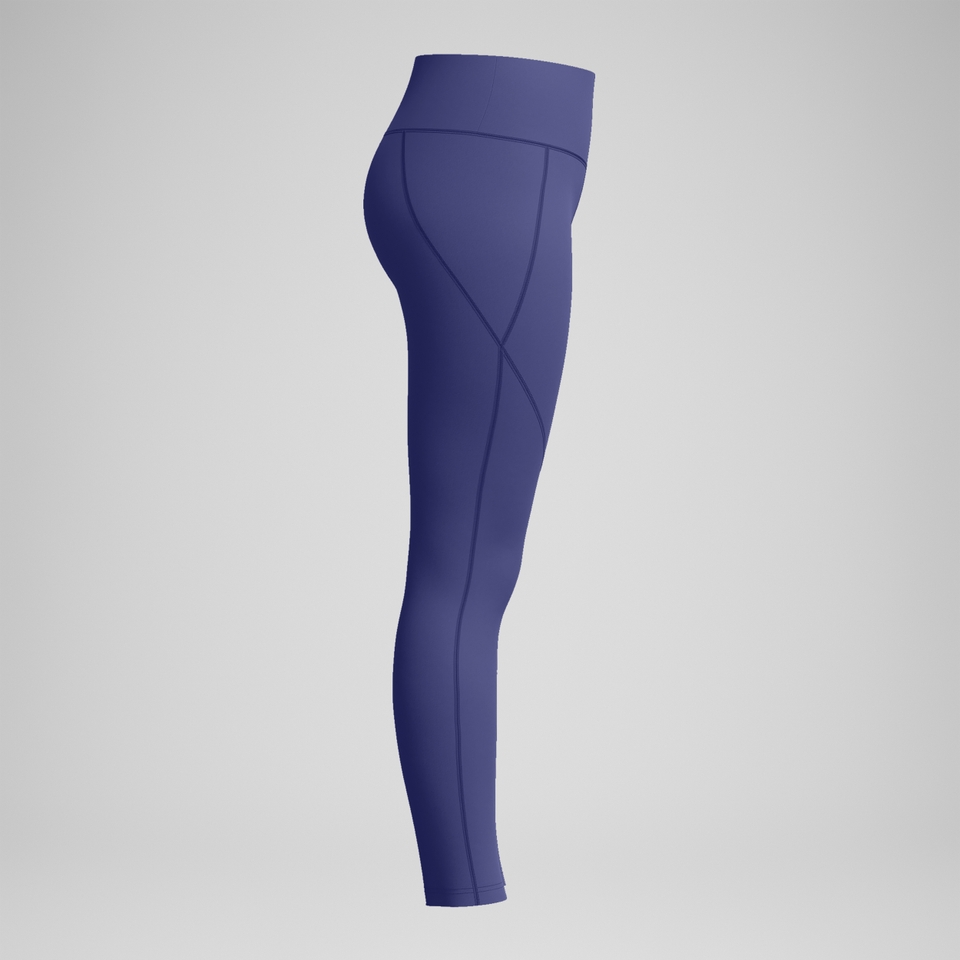 Panel-Leggings Blau für Damen