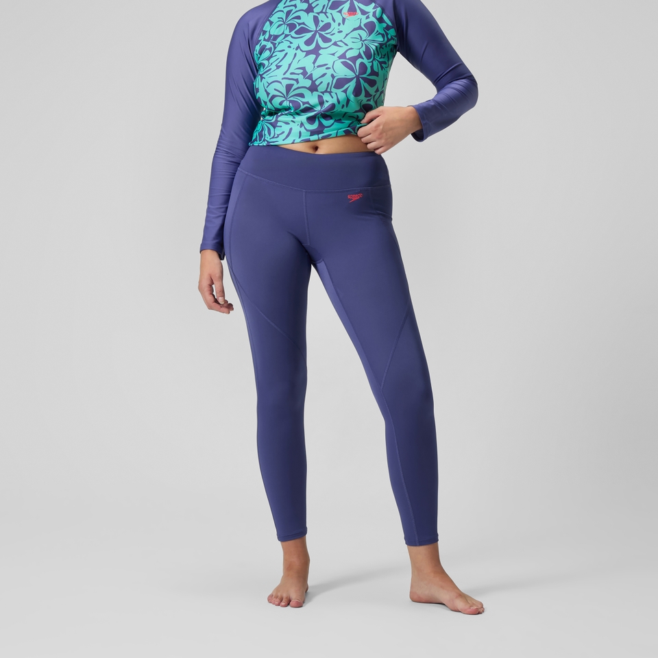 Panel-Leggings Blau für Damen