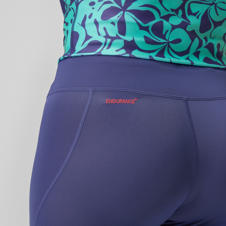 Panel-Leggings Blau für Damen