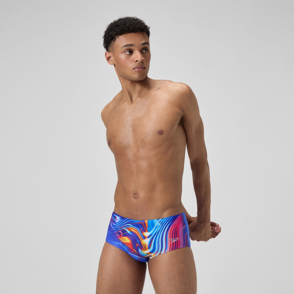 Slip de bain Homme Club Training Placement 13,5 cm bleu/rose