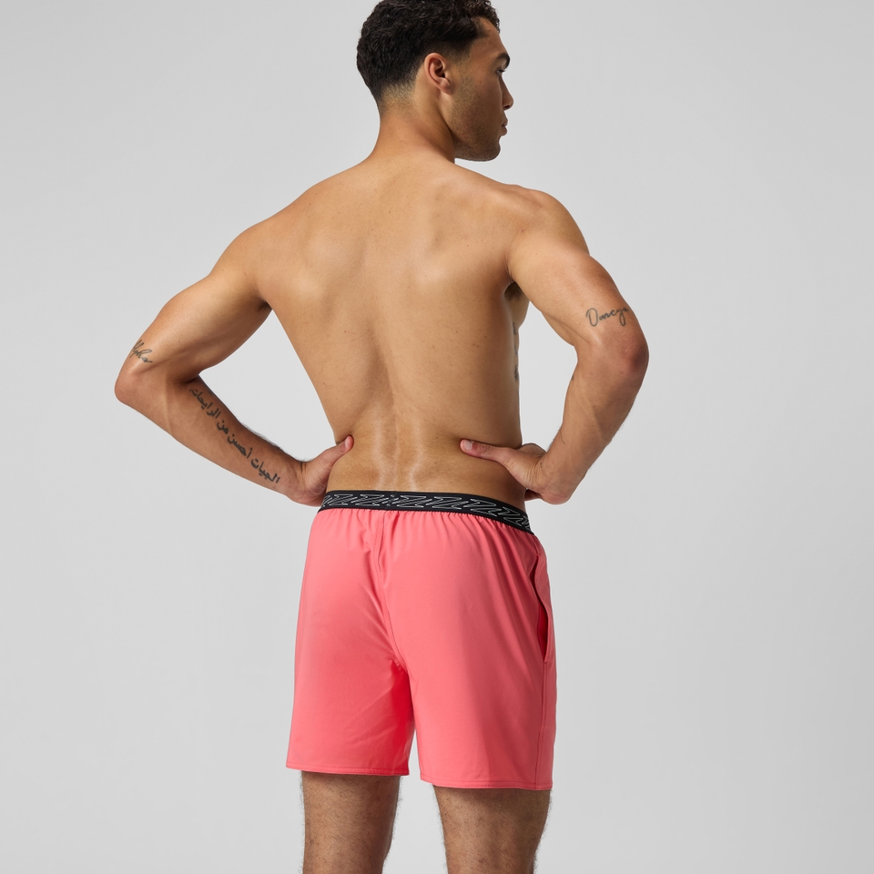 Short de bain HyperBoom Band 40 cm, hommes, corail