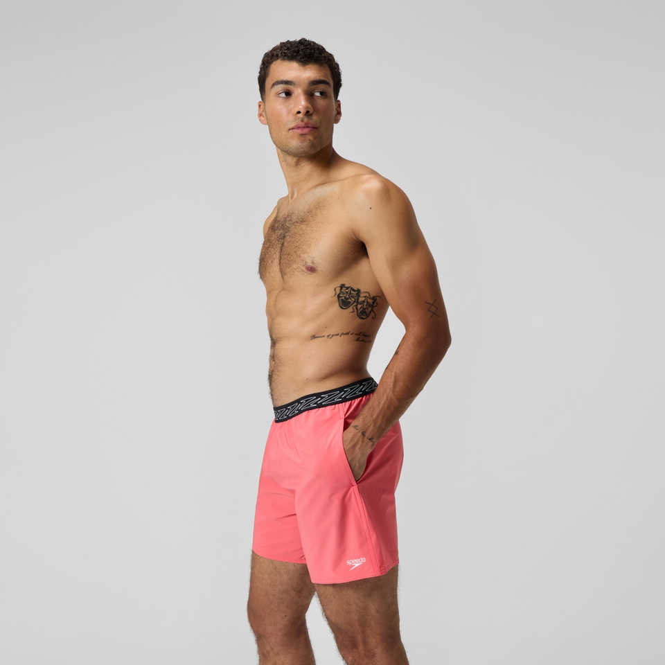 Short de bain HyperBoom Band 40 cm, hommes, corail