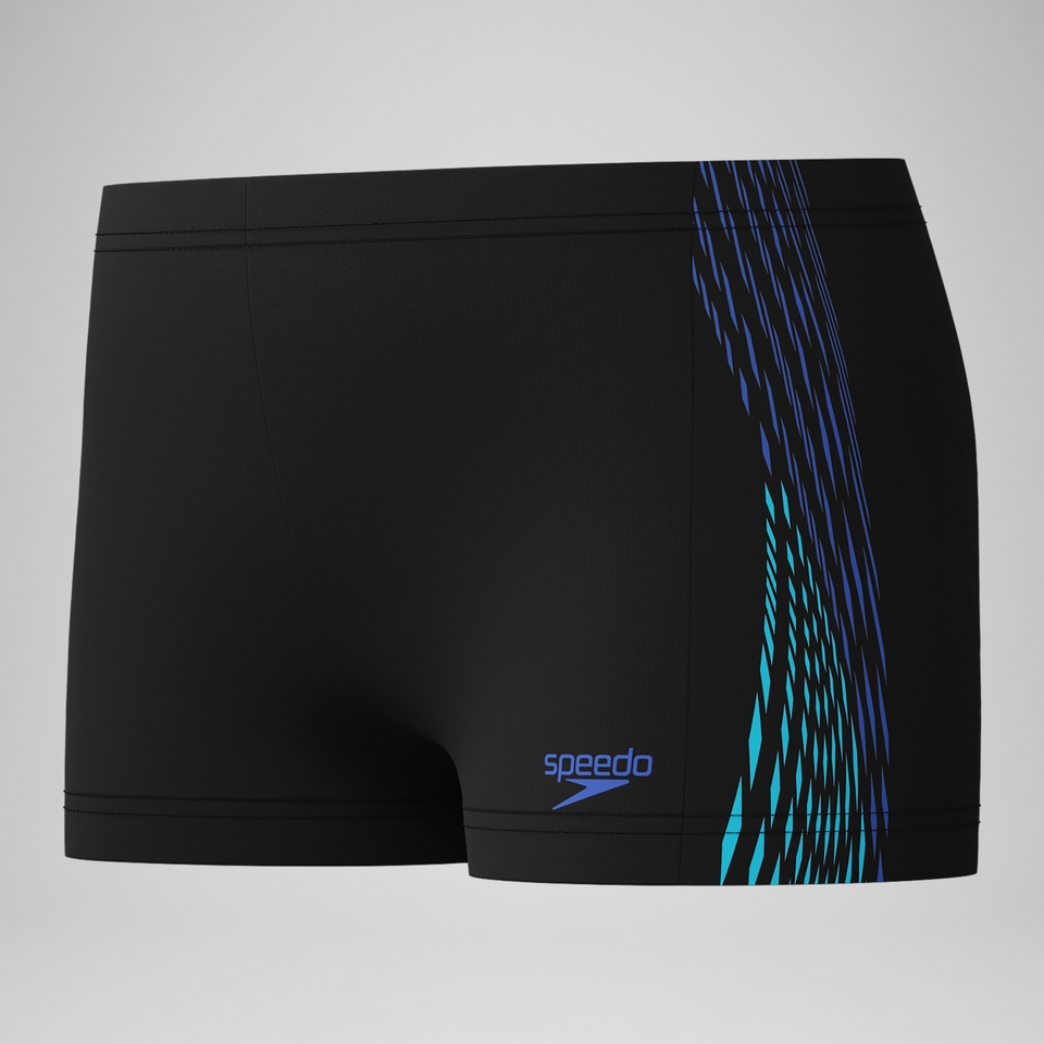 Short de bain Aquashort Garçon Plastisol Placement noir/bleu
