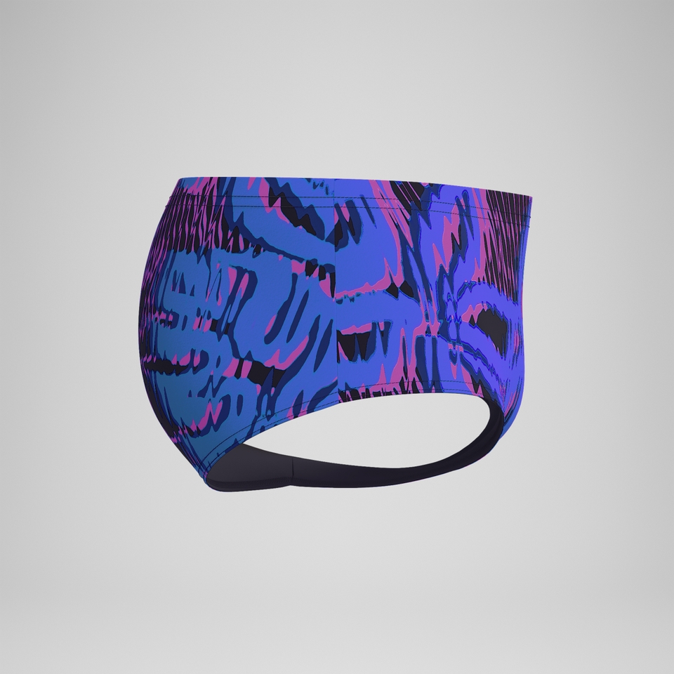 Men's Club Training 13.5cm Printed Brief Blue/Pink