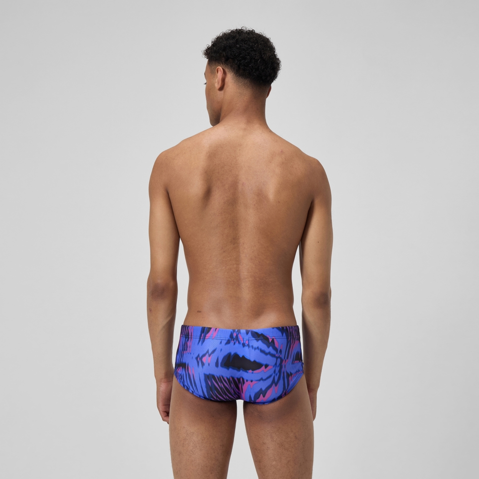 Men's Club Training 13.5cm Printed Brief Blue/Pink