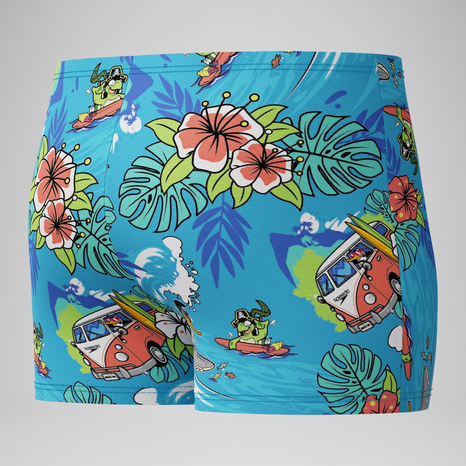 Schwimmlern-Badeshorts 28 cm Blau für Jungen
