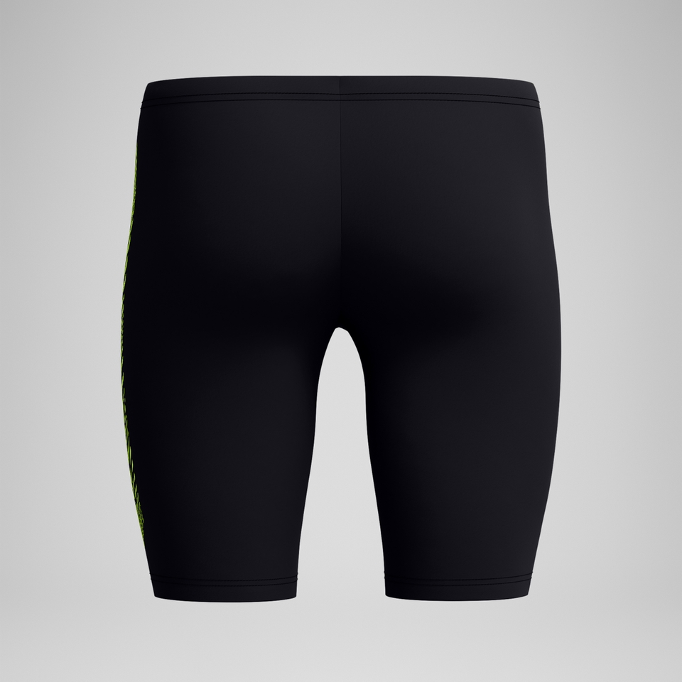 Medley Logo-Schwimmhose Schwarz/Gelb für Herren