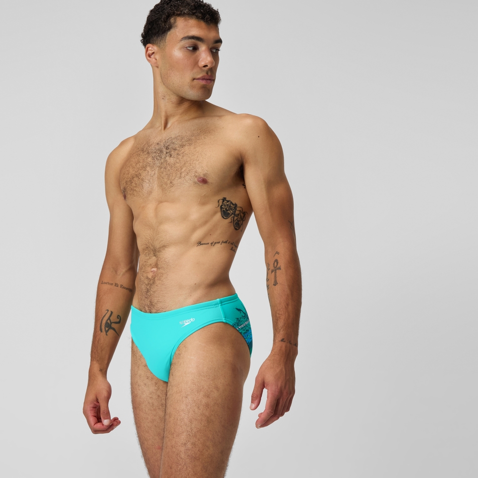 Men's Beachstar 5cm Brief Turquoise