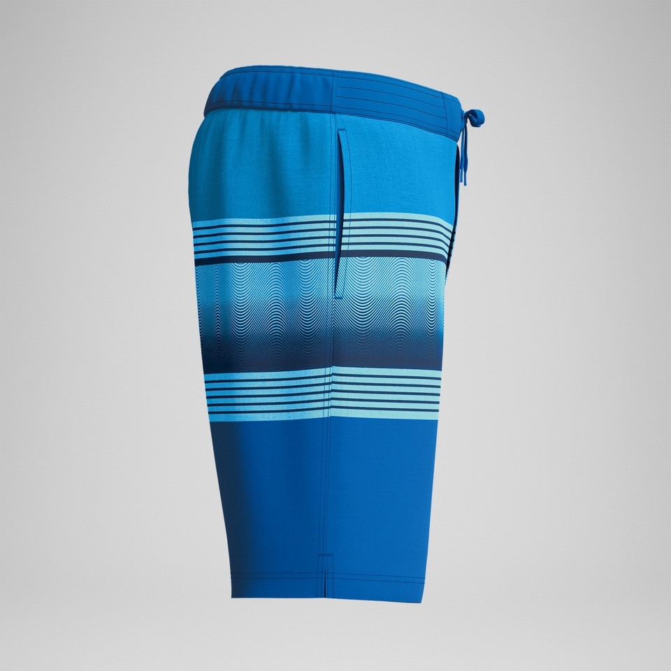 Bondi Bedruckte Badeshorts 50 cm Blau für Herren