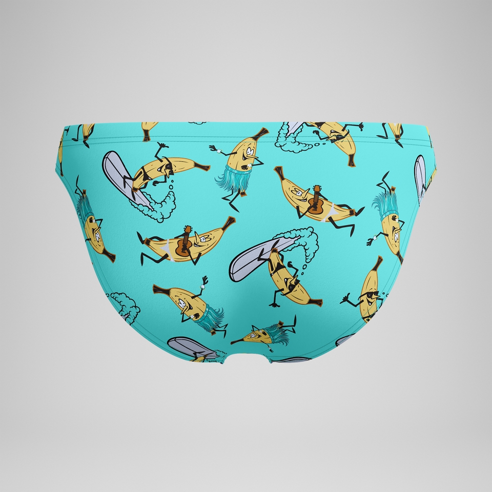 Men's Club Training 5cm Printed Brief Turquoise
