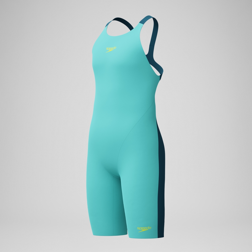 Combinaison partielle Fille Max Fastskin Endurance+ dos ouvert turquoise