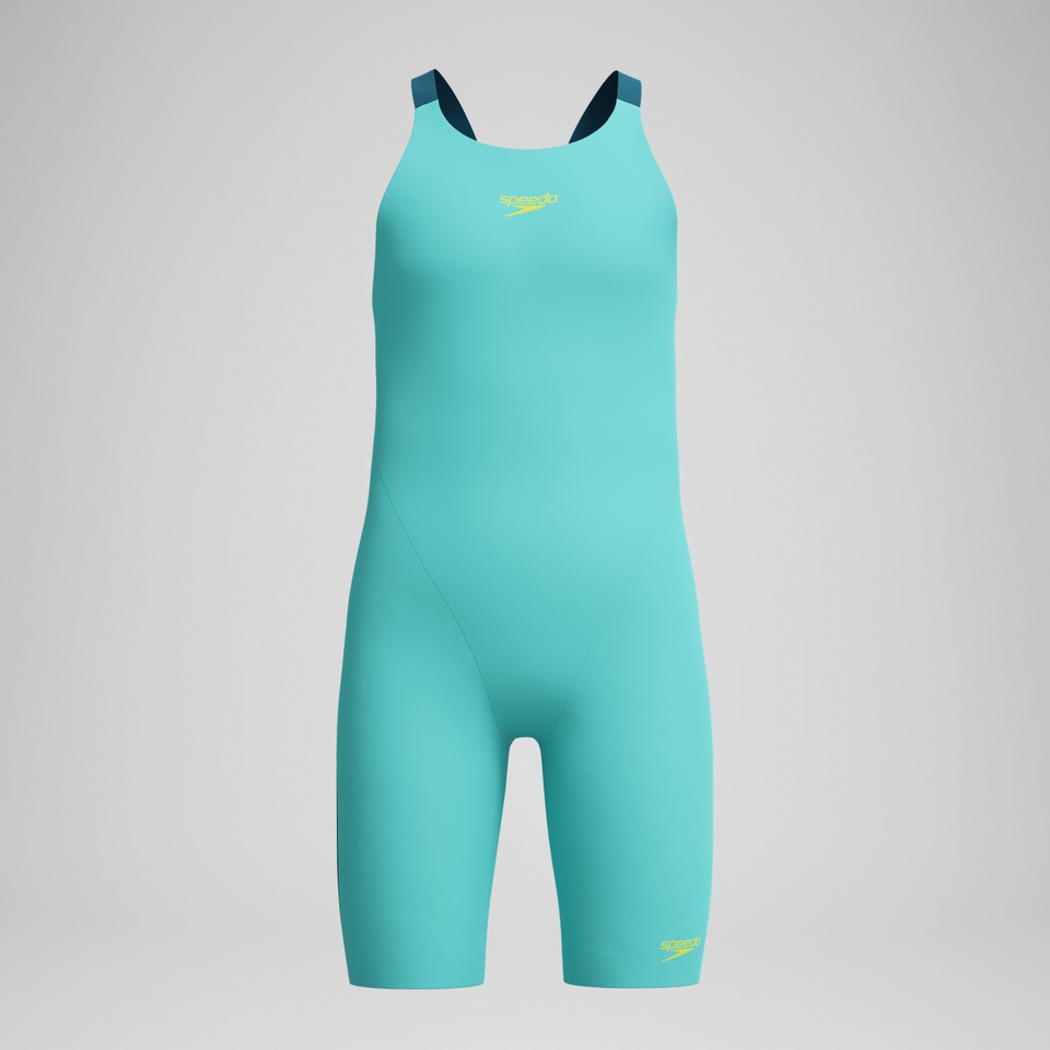 Girls' Fastskin Endurance+ Max Openback Kneeskin Turquoise